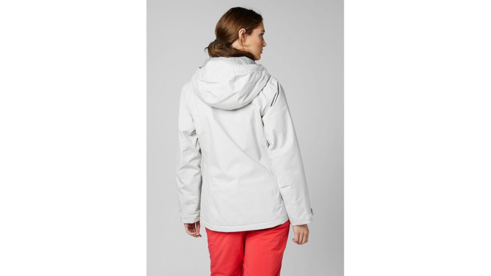 Helly Hansen Snowstar Jacket - Womens, White/Goji Berry, Extra Small, 65623-001-XS