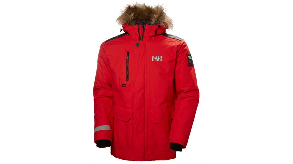 Helly Hansen Svalbard Parka - Mens, Flag Red, Large, 53150-111-L