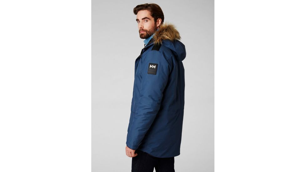 Helly Hansen Svalbard Parka - Mens, North Sea Blue, Small, 53150-603-S
