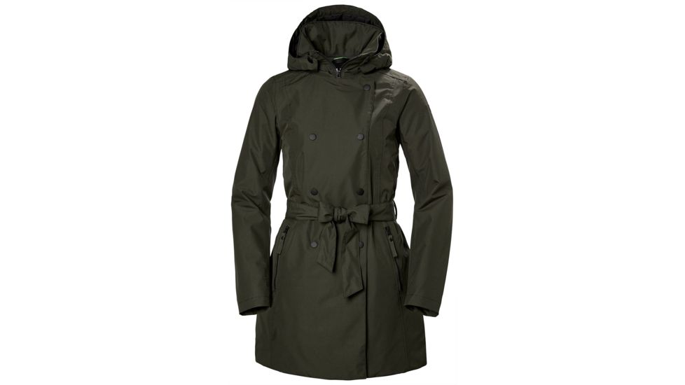 Helly Hansen Welsey Lightweight Trench Insulated Jacket - Womens, Beluga, Small, 53314482-S