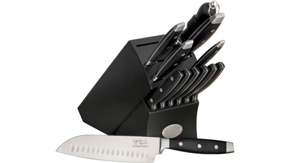 Hen &amp; Rooster 13 pc Kitchen Knife Set HRI028