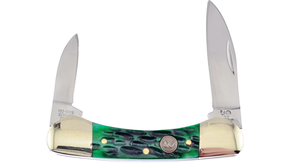 Hen &amp; Rooster Small Canoe Green Bone