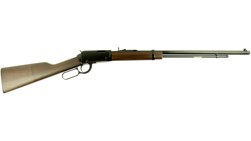 Henry Repeating Arms Frontier Lever Action Rifle, .22 Winchester Magnum Rimfire, 24in Octagon Barrel, 1-16, Walnut Stock, Blued, H001TMLB-FRRMPG