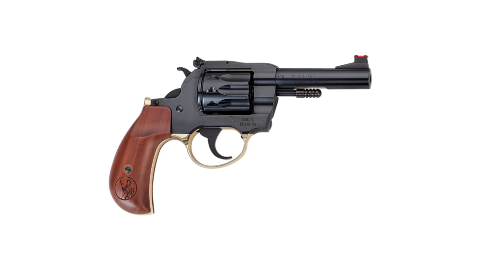 Henry Repeating Arms H16 Goldenboy Deadeye Birdshead Revolver, .22 Long Rifle, 4 inch Barrel, Fixed, Wood, 10 Round Cylinder, H016BDA