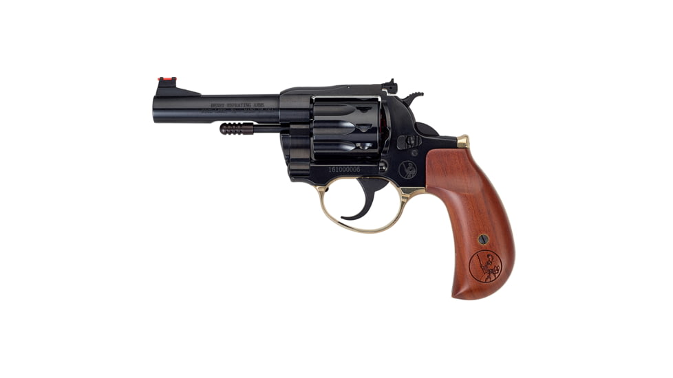 Henry Repeating Arms H16 Goldenboy Deadeye Birdshead Revolver, .22 Long Rifle, 4 inch Barrel, Fixed, Wood, 10 Round Cylinder, H016BDA