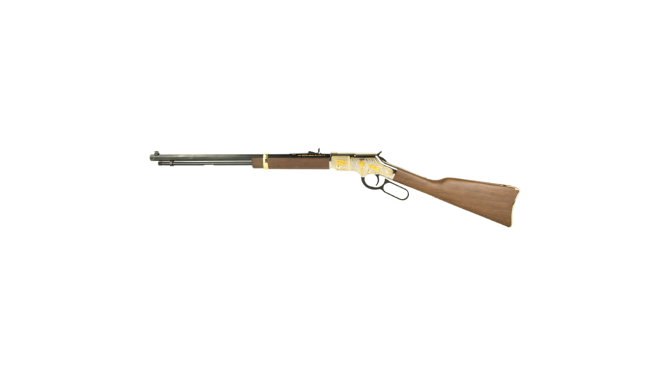 Henry Repeating Arms H4 Eagle Scout Tribute 2nd Edition Lever Action Rifle, .22 Long Rifle, 20 inch Barrel, 1-16 Twist, Walnut, Wood, 16 Round Capacity, Wood, H004ES2