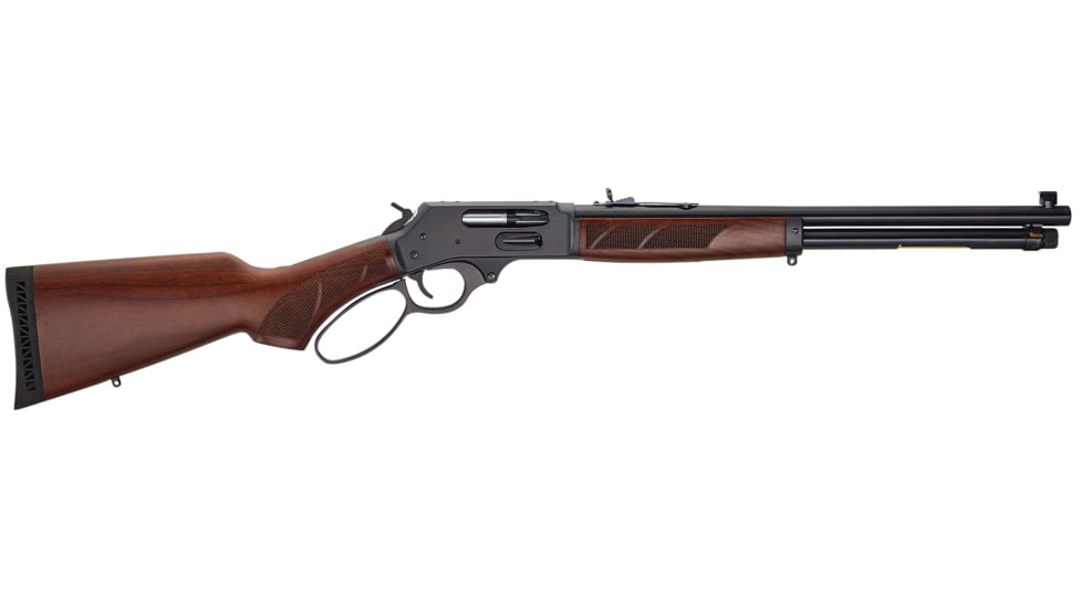 Henry Repeating Arms Steel Side Gate Large Loop Lever Action Rifle, .45-70 Government, 18.43in Barrel, 1-20, Walnut Walnut Stock, Blued, H010G-FRRMPG