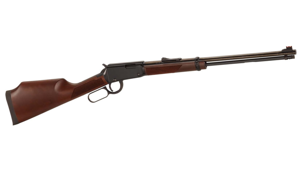 Henry Repeating Arms Varmint Express Lever Action Rifle, 17 Hornady Magnum Rimfire, 19.25in Barrel, 1-9, Walnut Stock, Blued, H001V-FRRMPG