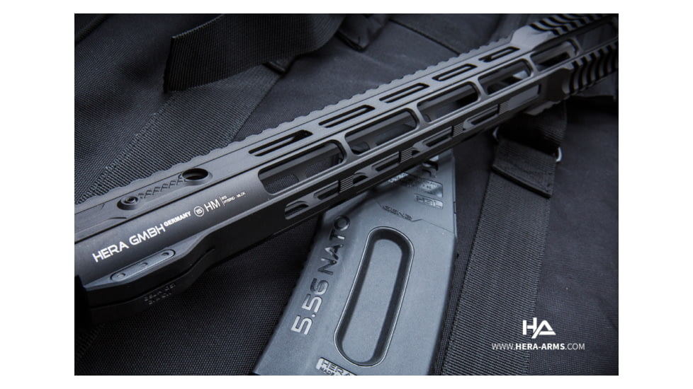 HERA Arms IRS AR15 Rifle Aluminum Handguard Hybrid Black Hard Coat Anodized 15, 110510