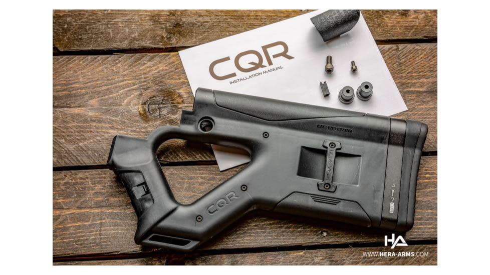USED HERA Arms CQR-AR10 Buttstock, Black, 12.5, EDEMO6, Used, Condition Like New, Inspect and Rebox