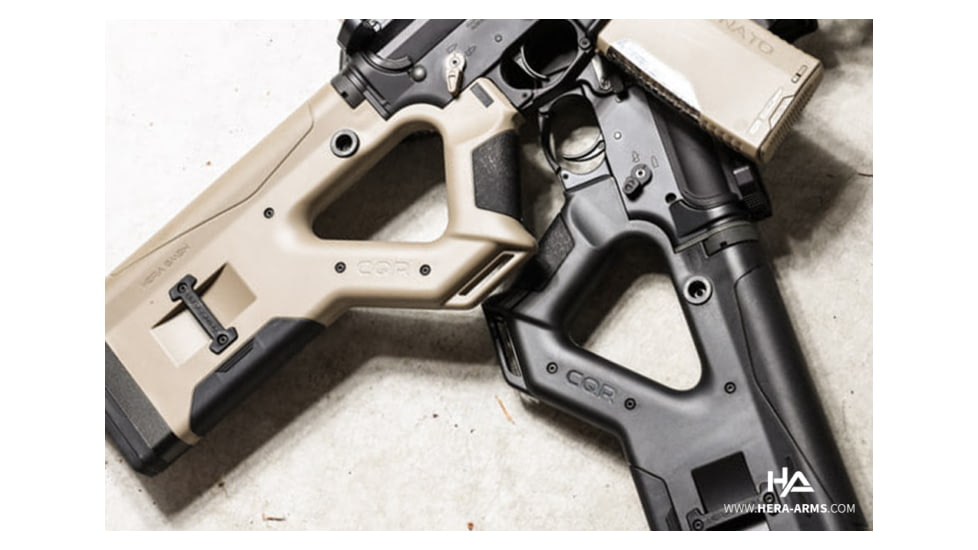 USED HERA Arms CQR-AR10 Buttstock, Black, 12.5, EDEMO6, Used, Condition Like New, Inspect and Rebox