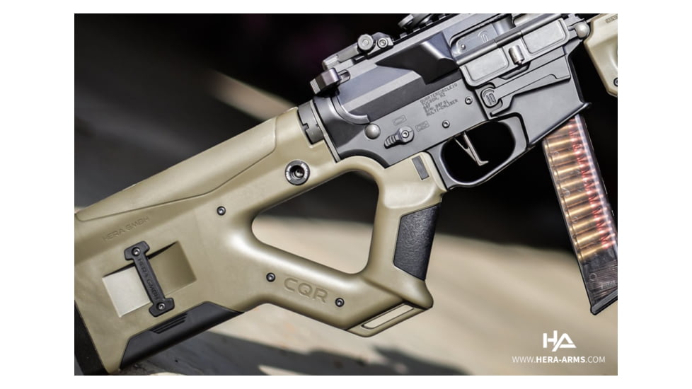 USED HERA Arms CQR-AR10 Buttstock, Black, 12.5, EDEMO6, Used, Condition Like New, Inspect and Rebox