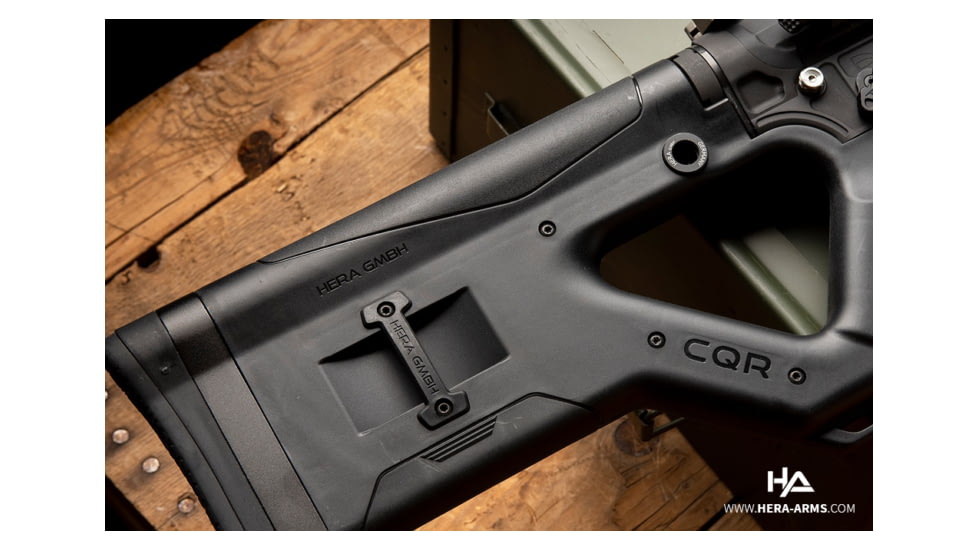 USED HERA Arms CQR-AR10 Buttstock, Black, 12.5, EDEMO6, Used, Condition Like New, Inspect and Rebox