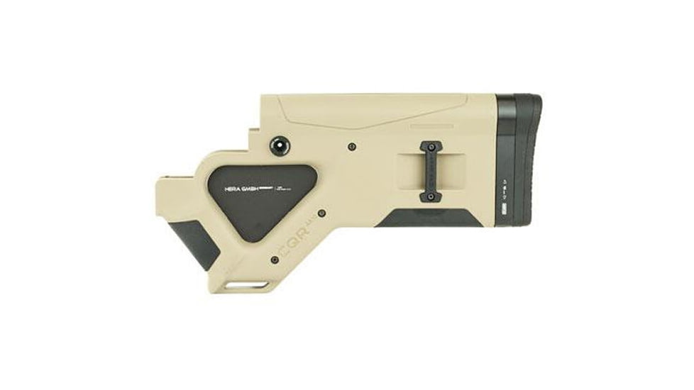 USED HERA Arms CQR-AR10 Buttstock, CA-Version, Tan, 12.51CA, EDEMO2, Used, Condition Like New, Open Box