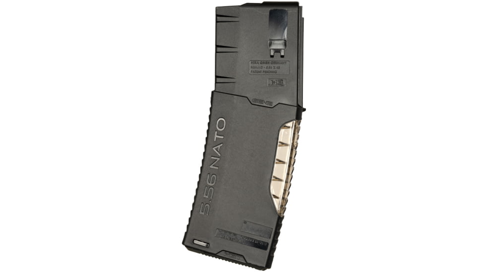HERA Arms G.2 Transparent Frame Rifle Magazine, AR-15/M4, 5.56/.223, 30 Rounds, Black, 13.11 / B-30RD