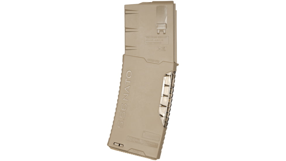 HERA Arms G.2 Transparent Frame Rifle Magazine, AR-15/M4, 5.56/.223, 30 Rounds, Tan, 13.11 / T-30RD