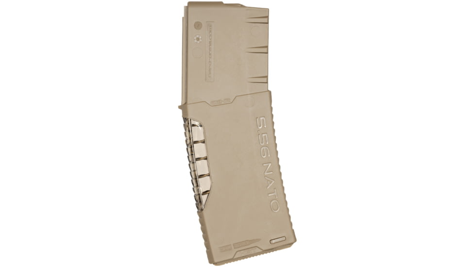 HERA Arms G.2 Transparent Frame Rifle Magazine, AR-15/M4, 5.56/.223, 30 Rounds, Tan, 13.11 / T-30RD
