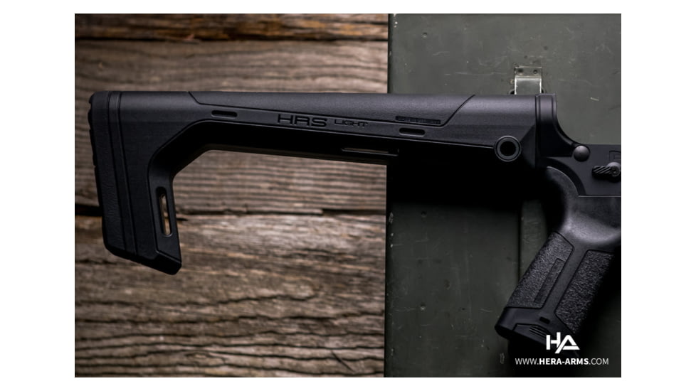 HERA Arms HRS Light Fixed Buttstock, A2, Black, 12.43, EDEMO3