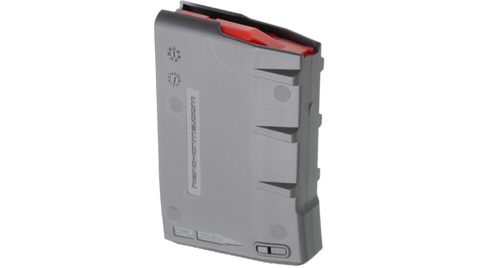 Hera OPMOD AR-15 5.56mm 10 Round Rifle Magazine, Gray, 13.13/SC-10RD
