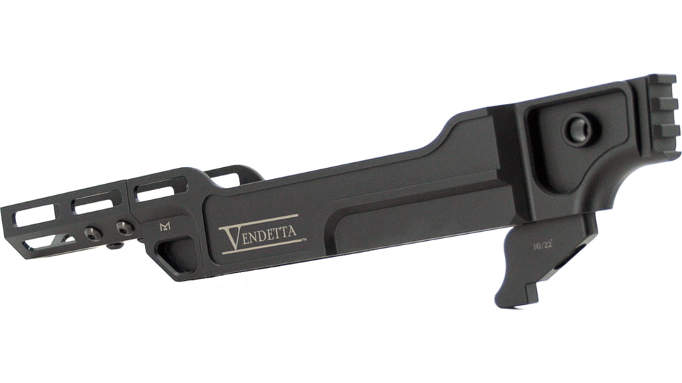 Heresy Design Vendetta Fixed Barrel Chassis, Mini Rail, 3.25in, Black, HVCSME