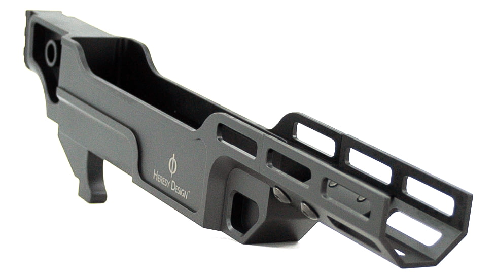 Heresy Design Vendetta Fixed Barrel Chassis, Mini Rail, 3.25in, Black, HVCSME
