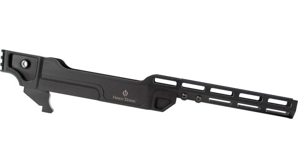Heresy Design Vendetta Fixed Barrel Chassis, Short Rail, 6.375in, Black, HVCSSE