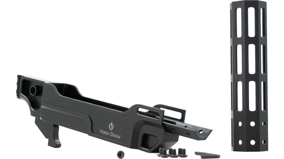 Heresy Design Vendetta Fixed Barrel Chassis, Short Rail, 6.375in, Black, HVCSSE