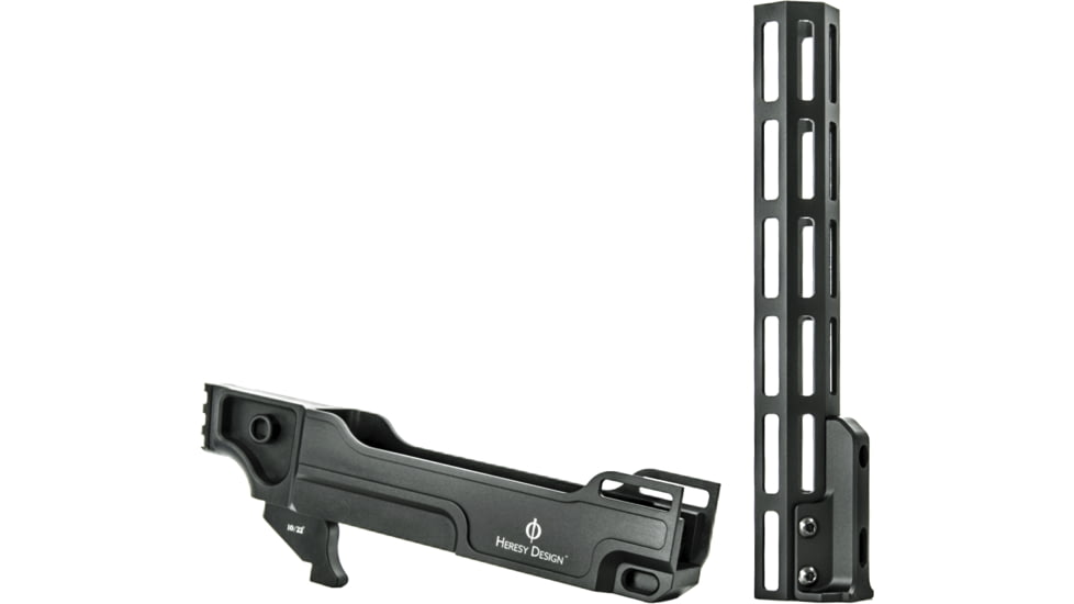 Heresy Design Vendetta Takedown Barrel Chassis, Long Rail, 9.59in, Black, HVCTLE