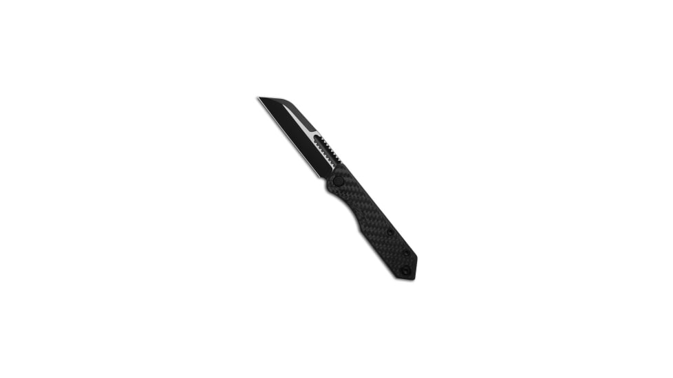 Heretic Knives Heretic Jinn Slip Joint Knife MagnaCut Carbon Fiber 3" Two-Tone, Black, CPM MagnaCut, adult, BHQ-194203