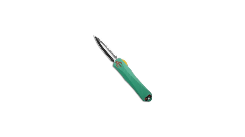 Heretic Knives Heretic Knives Manticore E D/E MagnaCut Bounty Hunter Green 3.2" Two-Tone Serr, Green, CPM MagnaCut, adult, BHQ-199150