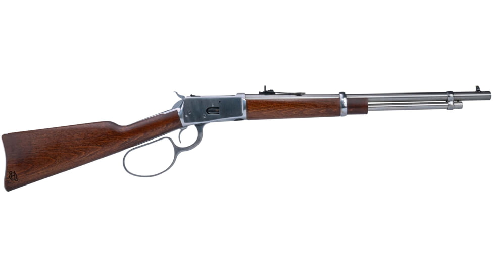Heritage Manufacturing R92 Lever Action Rifle, .357 Magnum/.38 Special, 18in Barrel, 1-16, Hardwood Stock, Stainless, 8Rd, H92357189-FRRMPG