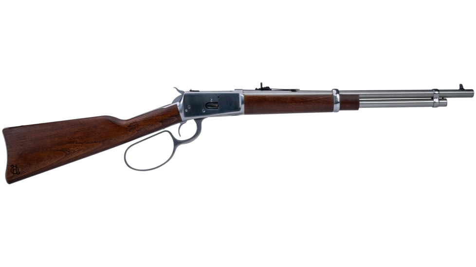 Heritage Manufacturing R92 Lever Action Rifle, .44 Remington Magnum, 18in Barrel, 1-38, Adjustable Sights, Hardwood Stock, Stainless, 8Rd, H92044189-FRRMPG