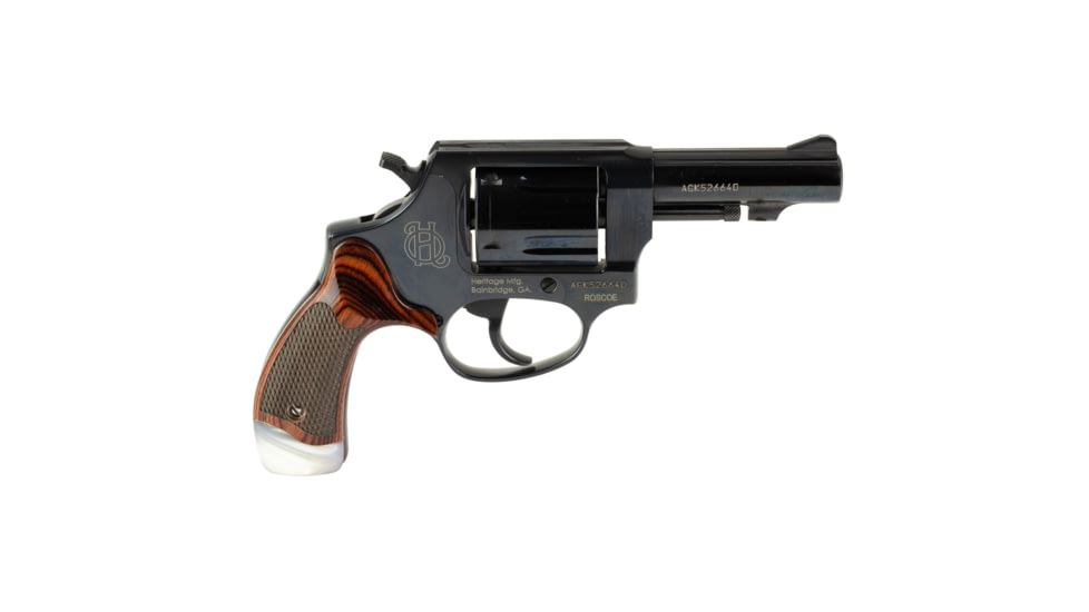 Heritage Manufacturing Roscoe Revolver, .38 Special, 3in Barrel, Fixed, Black Frame, Synthetic Grip, 5 Round Cylinder, HR38B3RWP