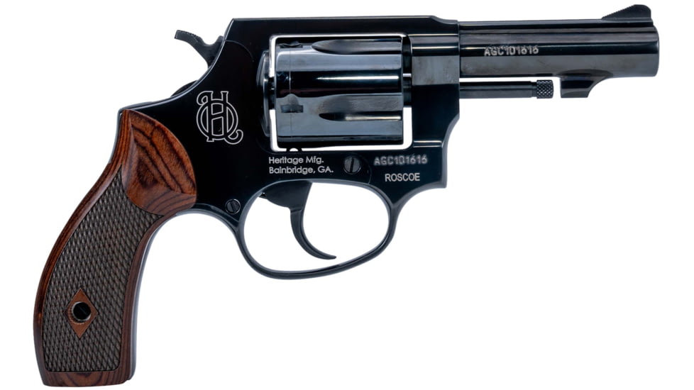 Heritage Manufacturing Roscoe Revolver, .38 Special +P, 3 inch barrel, 5 Round Cylinder, HR38B3W-FRRMPG