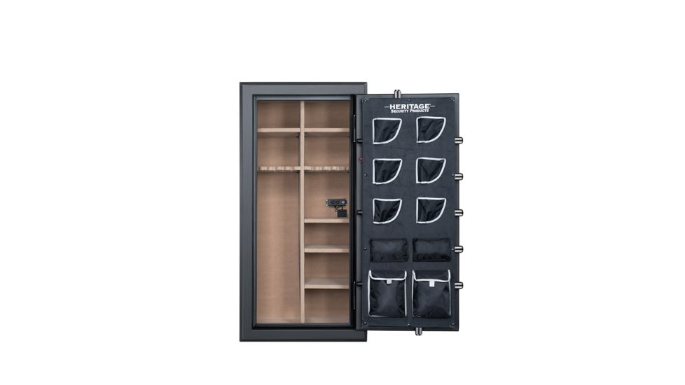 Heritage Security Products 40 Gun Fire and Water Safe with E-Lock, Santex Silver, Oversized, 40ESSH