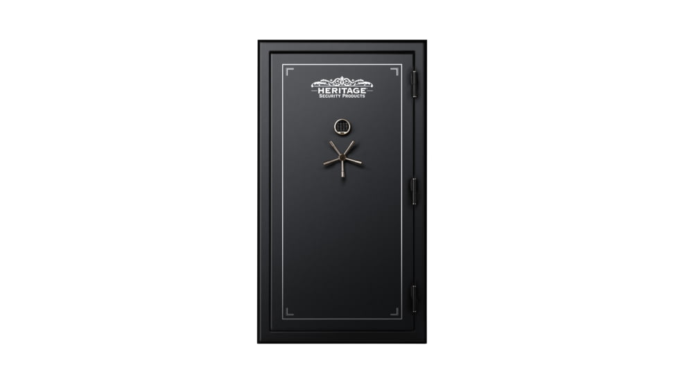 Heritage Security Products 64 Gun Fire and Waterproof Gun Safe with E-Lock, Black Santex, Oversized, 64EBH
