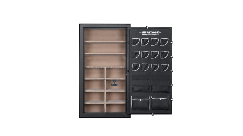 Heritage Security Products 64 Gun Fire and Waterproof Gun Safe with E-Lock, Black Santex, Oversized, 64EBH