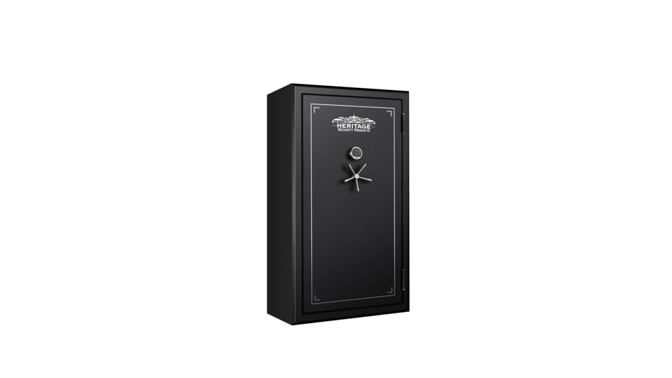 Heritage Security Products 64 Gun Fire and Waterproof Gun Safe with E-Lock, Black Santex, Oversized, 64EBH