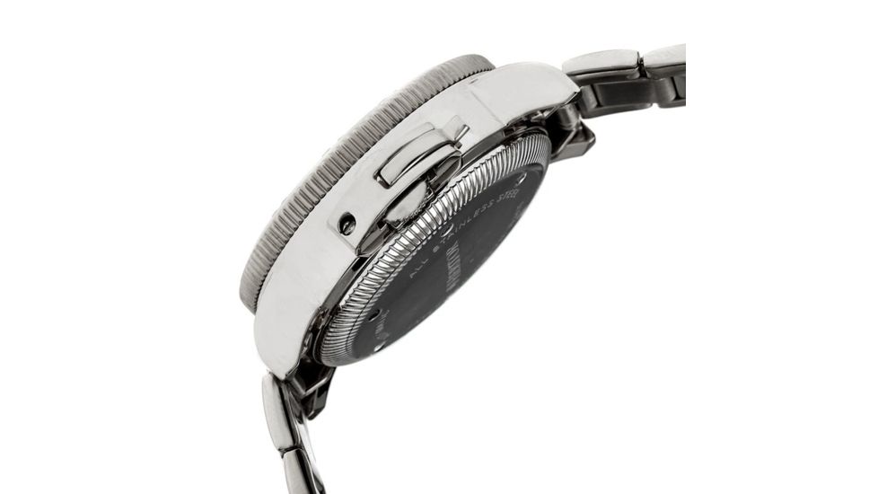 Heritor Automaitc Cahill Diver's Bracelet Watch, silver  silver HERHR5101