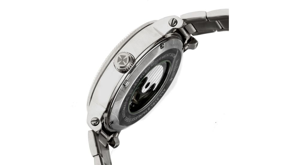 Heritor Automatic Aries Skeleton Bracelet Watch, silver  silver HERHR4401