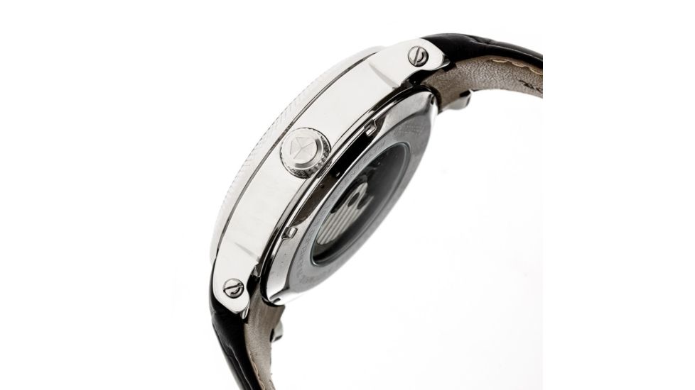Heritor Automatic Aries Skeleton Bracelet Watch, black  black HERHR4405