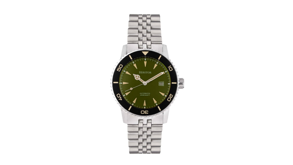 Heritor Automatic Bracelet Watch, Olive, One Size, HERHS1904