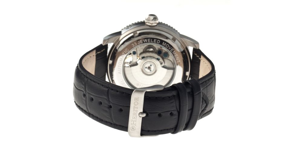 Heritor Automatic Hr2002 Piccard Mens Watch, Black HERHR2002