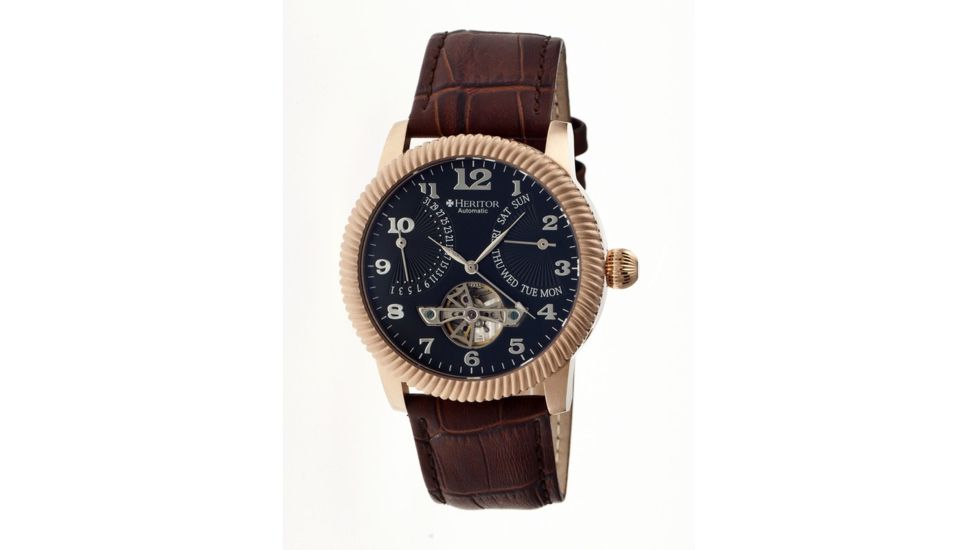 Heritor Automatic Hr2006 Piccard Mens Watch, Black HERHR2006