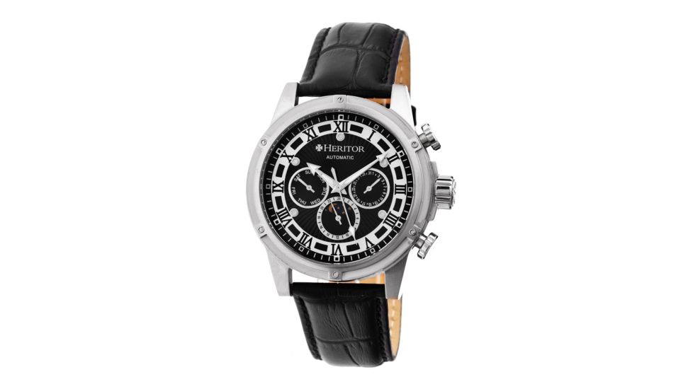 Heritor Automatic Kinser Mens Watch, Silver HERHR2602