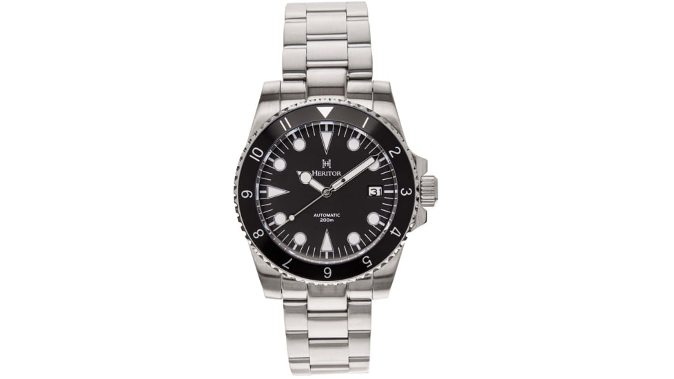 Heritor Automatic Luciano Bracelet Watch w/Date, Black, One Size, HERHS1501
