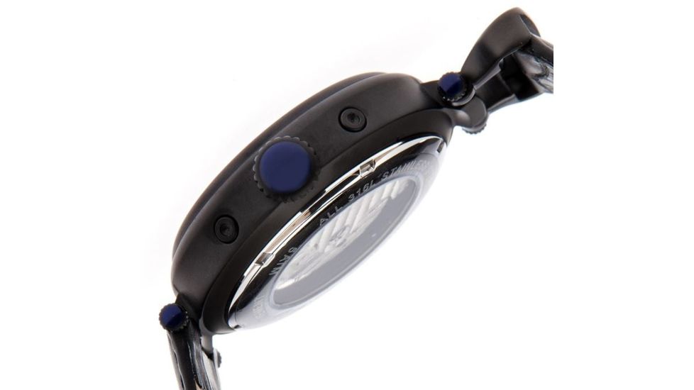 Heritor Ganzi Men's Watch, Black Case, Black Dial HERHR3307