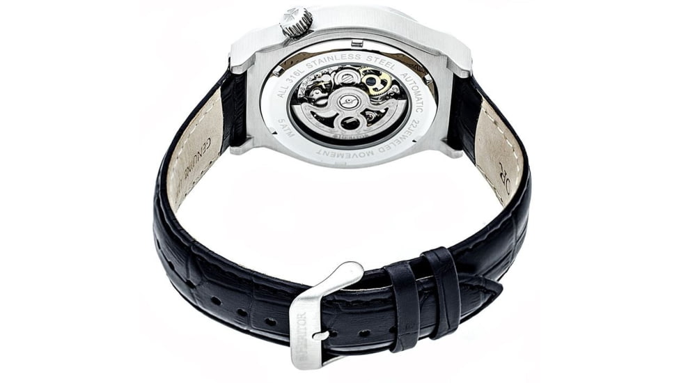 Heritor Hr3804 Gemini Mens Watch, Black HERHR3804