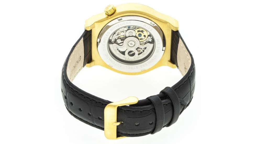 Heritor Hr3805 Gemini Mens Watch, Black HERHR3805