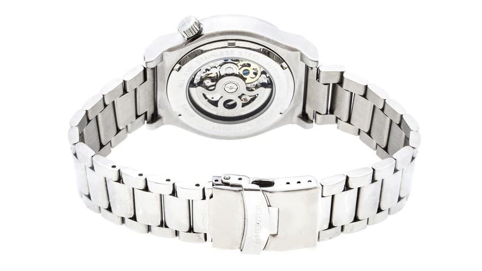 Heritor Hr3801 Gemini Mens Watch, Silver HERHR3801